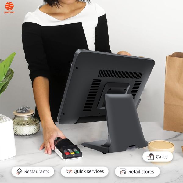 17 Inch Retail Cash Register Machine (POS System): Durable Build, Multiple Payment Ports & Receipt Printer Compatibility