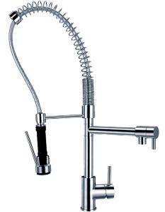 China Brass Deck Mounted Kitchen Water Faucet with 360 Degree Rotated Spout HN-4C16 wholesale