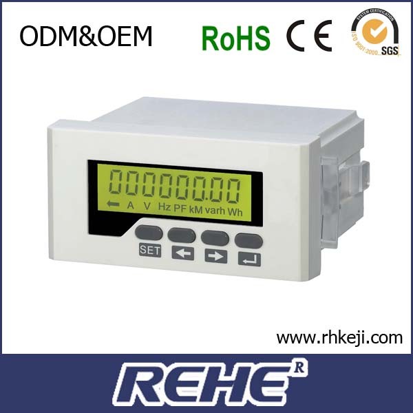 Low price 48*96 mm LCD display single phase digital multimeter