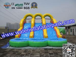 China 18OZ PVC  Fun Adult Inflatable Water Slides Rentals For Event And Party wholesale