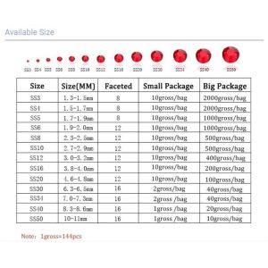 Popular Multi Shape Nail Flatback Crystals Round AB Nail ...