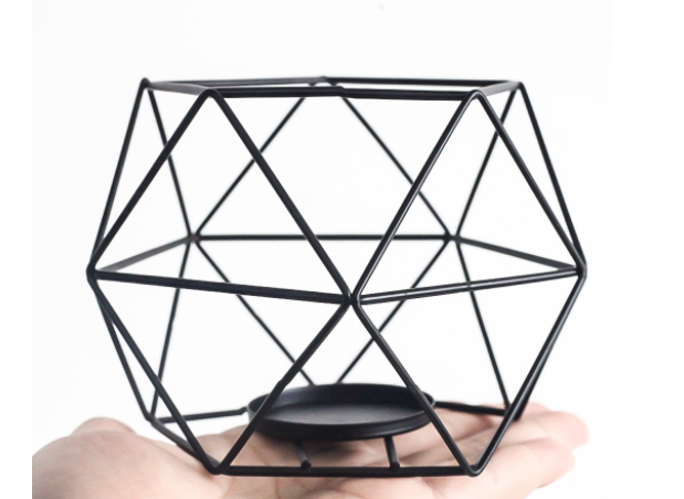 3.9" Height Nordic Candlestick , Metal Mesh Nordic Candle Holder