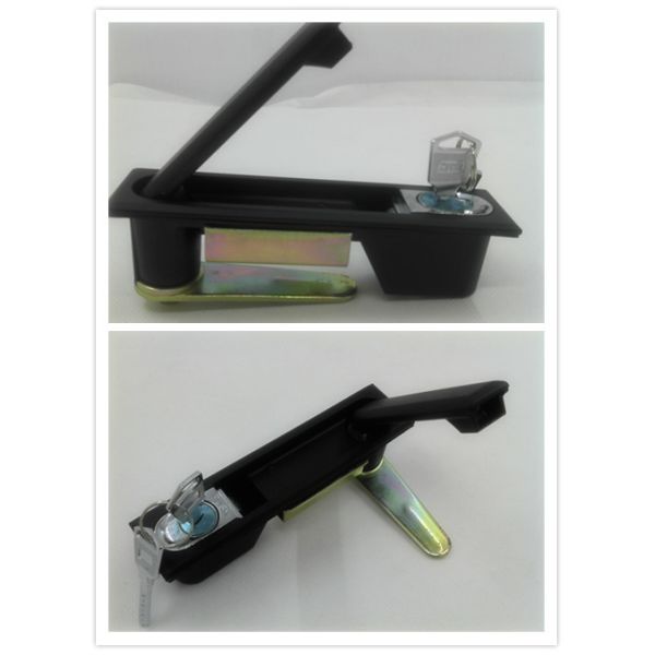 Panel Electrical Cabinet Door Lock Zinc Alloy Black Latch ISO Certificate