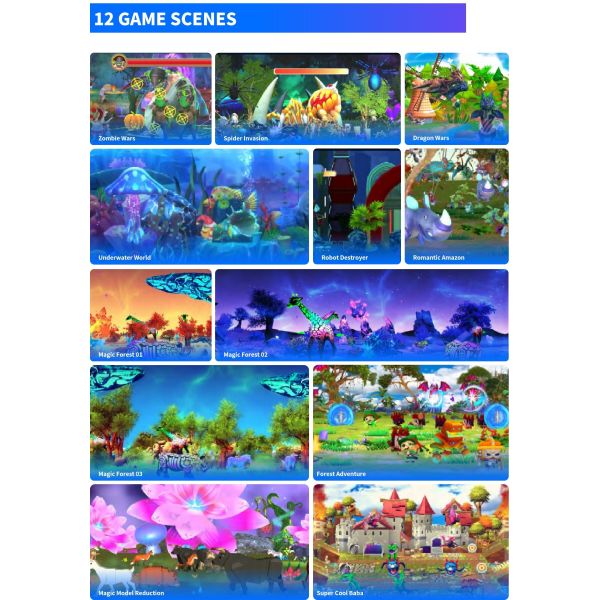 Smash Interactive Gaming Projector System 12*2.2m Large Screen