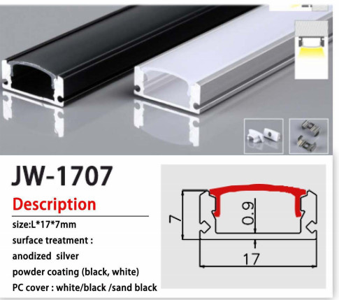 China Anodized 6063-T5 Aluminium LED Channel With Diffuser Cover wholesale