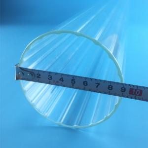 China Transparent Customized Large Diameter Quartz Tube Vase Inner Shape wholesale
