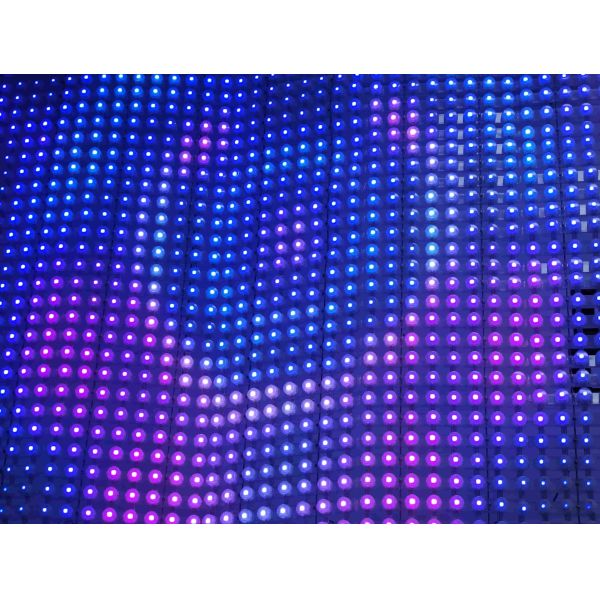 Led Mesh Screen Outdoor IP67 P46 Flexible Led Curtain Screen for Media Facade Lighting