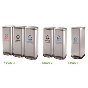 Ss201 80L Foot Pedal Kitchen Trash Can Powder Coating