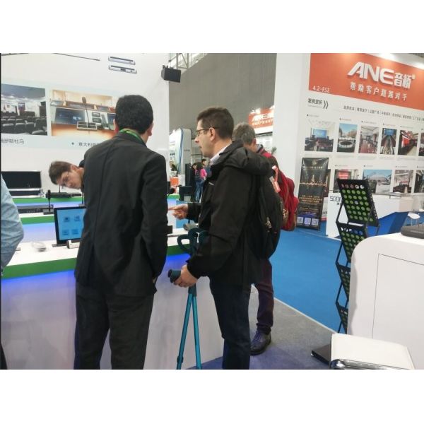 Black Color Multimedia Digital Conference Unit With 4.3 - Inch Touch Screen For Meeting Room