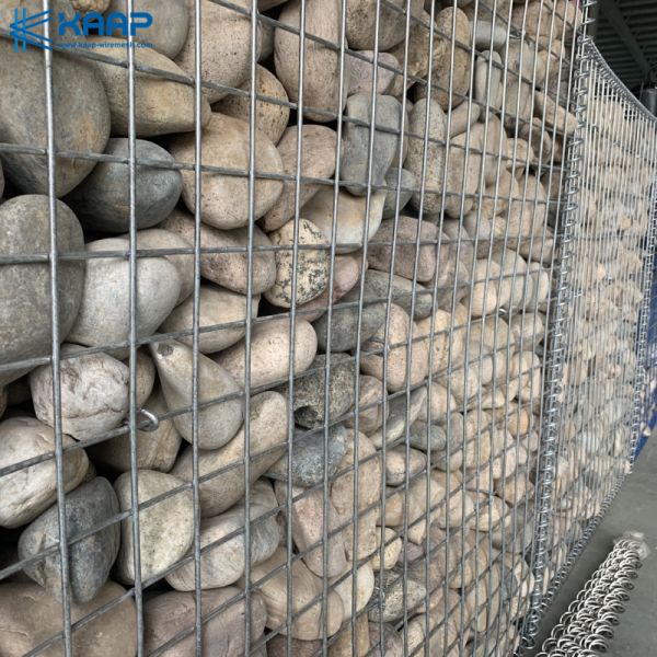 50x100mm Galvanized 4mm Gabion Wire Mesh Boxes
