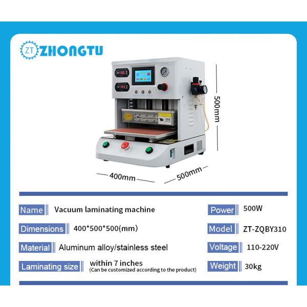 OCA LCD Glass 16 Inch Press Laminating Mobile Phone Repair Equipment Machine Vacuum Laminator