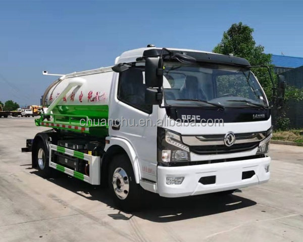 High Pressure Water Cleaning Pure Electric Vacuum Sewage Suction Truck