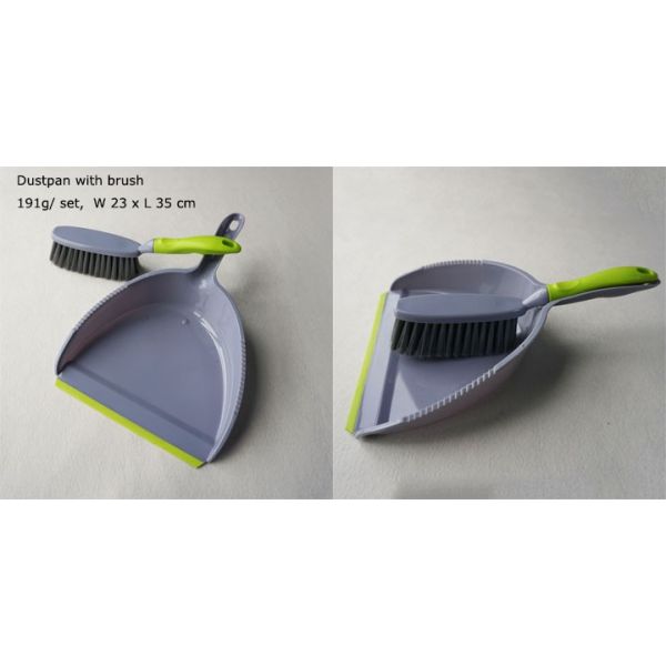 TPR 3 In 1 Kitchen Cleaning Brush Set Dustpan