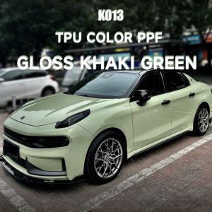 China K013 Gloss Khaki Green TPU Color Car Paint Protection Film Wrap Car Vinyl Premium wholesale
