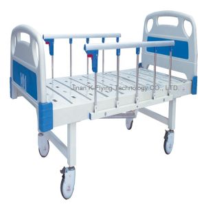 China Hospital Flat Movable Manual Nursing Bed 12 Months Warranty wholesale