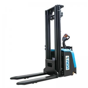 China Pedestrian Electric Powered Stacker , Energy Saving Small Electric Pallet Stacker wholesale