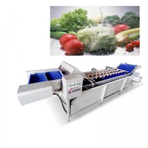 China Ozone Vegetable Fruit Washing Machine 3T/H With Bubble Veg Cleaning Machine wholesale