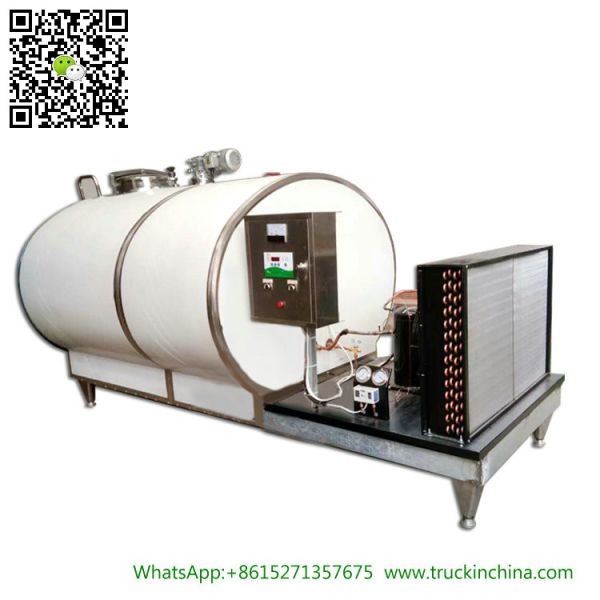 Stainless steel Milk Cooling Tank Body For Lorry Trucks 8CBM- 25CBM