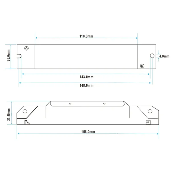 Factory Price 100-347VAC 5years Warranty Emergency Driver Powerpack Backup Ballast Light Ballast Driver Kit Power Supply with 3 Hour Longevity Li-FEP04 Battery