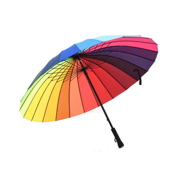 Printed 23 Inch Ladies Windproof Umbrella , Strong Umbrella Wind Resistant