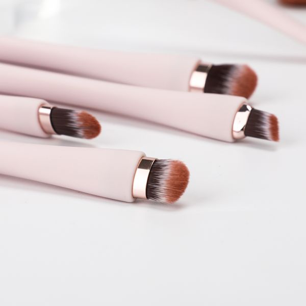 Compact Plastic Handle UV coating Mini Makeup Brush Set 14.5mm