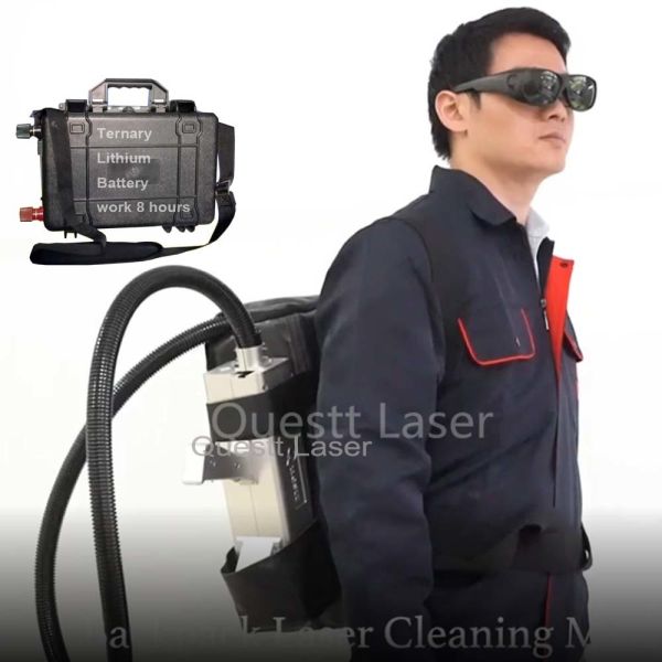 100 Watt Backpack Ternary Lithium Battery Laser Cleaning Machine
