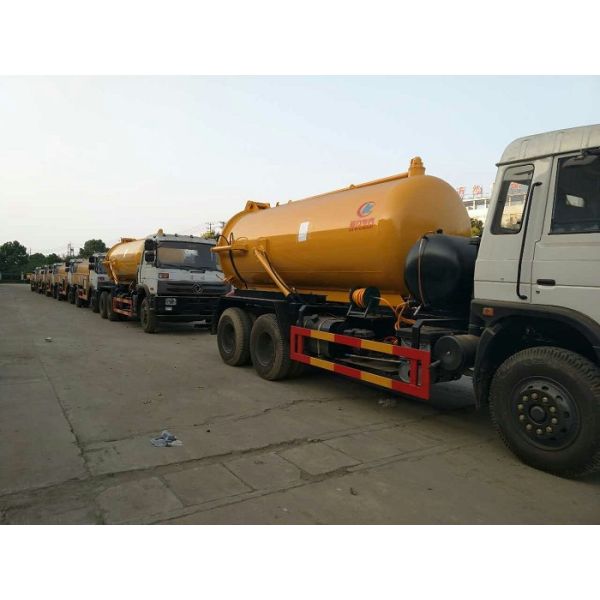 16 Tons 210hp Waste Management Trash Truck , Vacuum Sewage Suction Truck