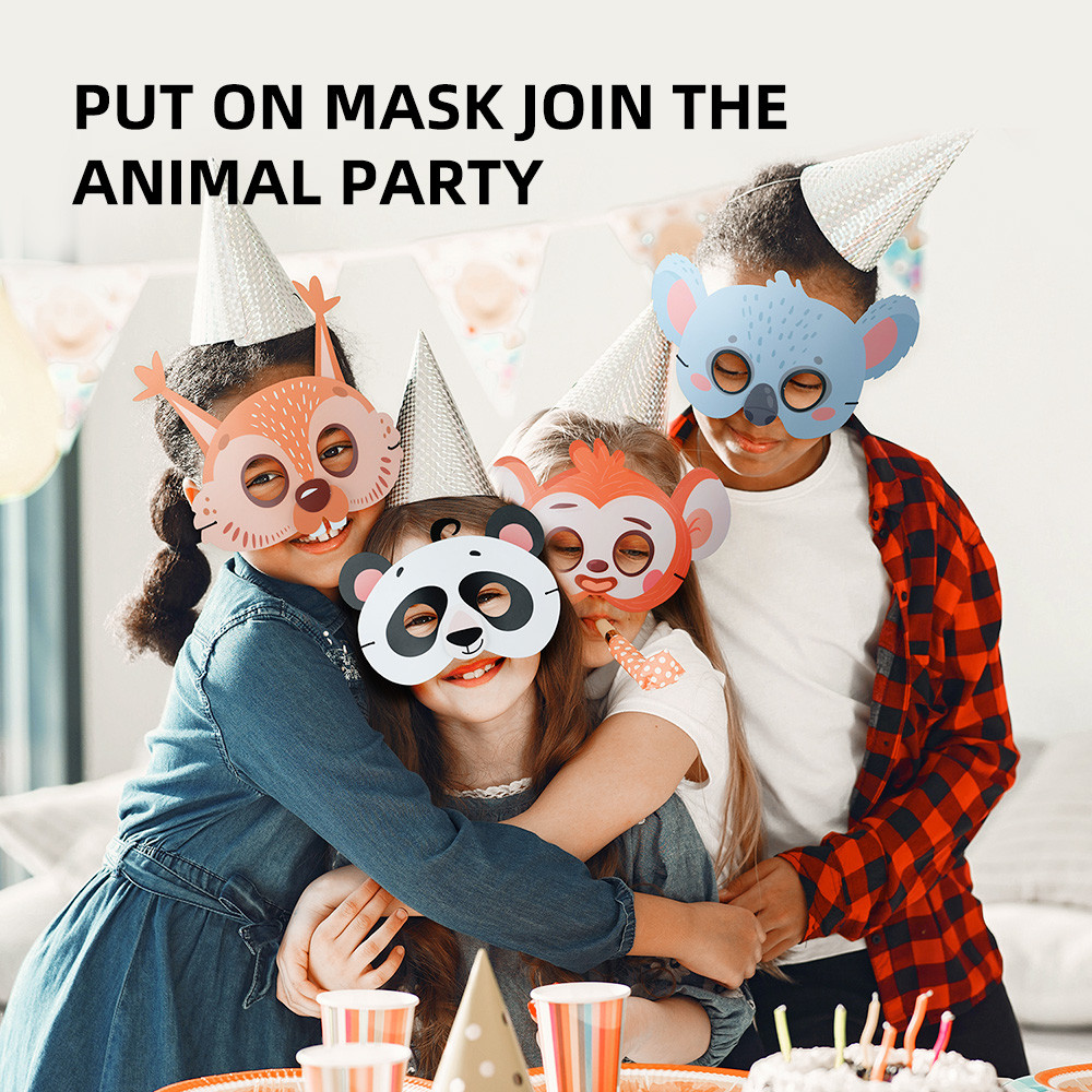 Quality DIY Your Own Zoo Animal Masks Paper Arts Crafts for Kids Fun Home Activities for sale