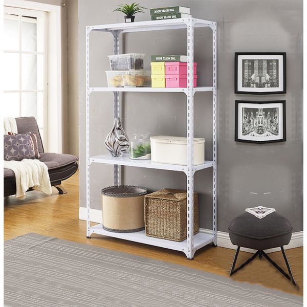Galvanized Adjustable Levels Light Duty Shelving 150kg/Level Angle Steel Shelf