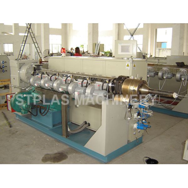 PVC Powder Conical Twin Screw Plastic Extruder With Mixing Machine SJSZ51