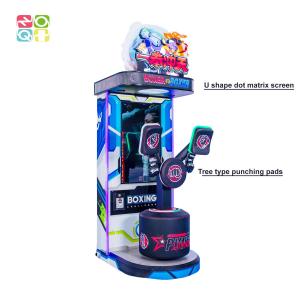China Tree Type Punching Pads Boxing Game Machine Coin Operated Arcade With 42 Screen on sale