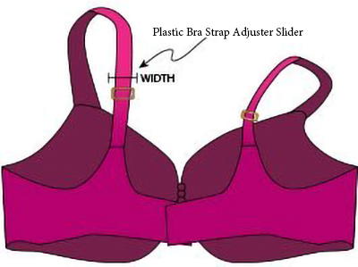 Plastic Bra Strap Adjuster Slider