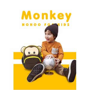 Lightweight Toddler Monkey Backpack , Personalised Toddler Backpack