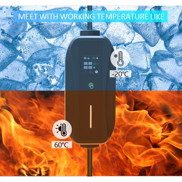 KIWI GBT Type 2 Electric Vehicle Fast Charging Station 16A Portable EV Charger for BYD
