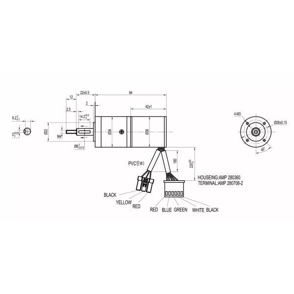 High Torque Bldc Motor Reduction Gearbox Lawn Mower Bldc Gear Motor 36mm