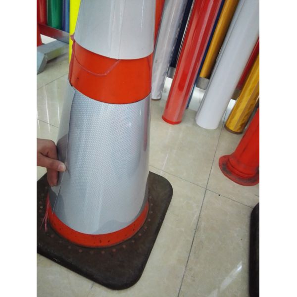 Self Adhesive Reflection Tape For Traffic Cone Reflective Sticker Cone Sleeve Traffic