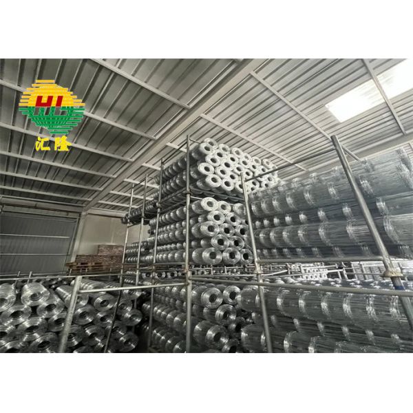 50m Roll Hinge Joint Galvanized Woven Wire Fencing Net For Cattle / Sheep / Goat