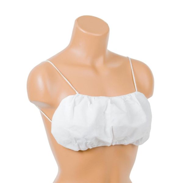 S&J Women Sexy Bra Disposable bra and panties SJ Manufacturer OEM Wholesale Disposable Black Shoulder Straps Bra for Spa Massage