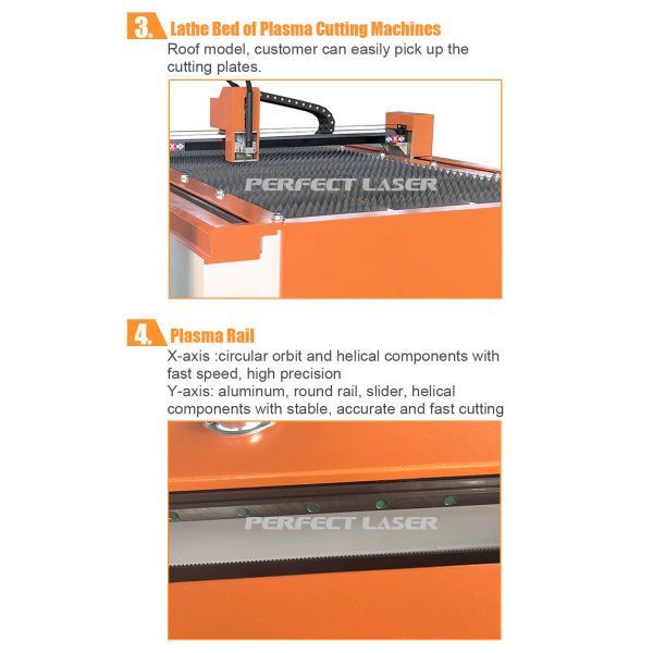 High Precision Plasma Cutting Machine Stainless Steel Fast Speed With Light Structure