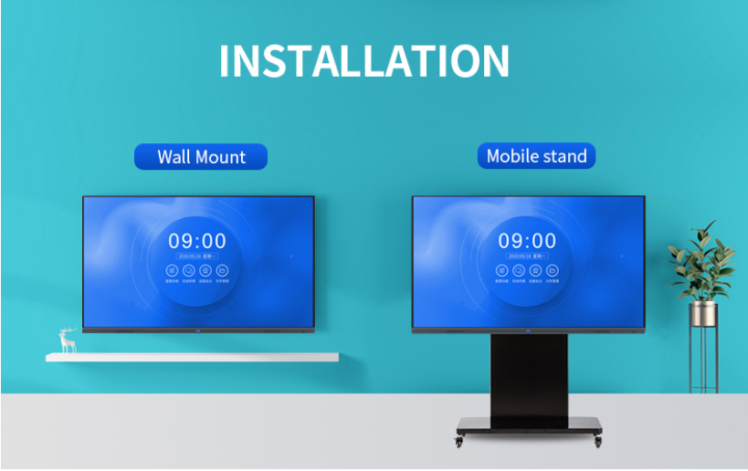 K Type Horizontal Multitouch All In One Smart Interactive Whiteboard 1920x1080