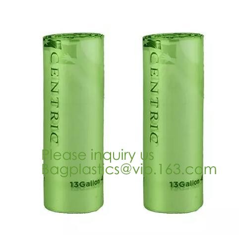 Drawstring Drawtape liner sacks, sachets, closure,shopping biodegradable compostable clear plastic grocery shopping bag,