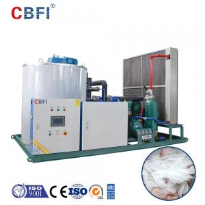 China 10 Ton Fresh Water Flake Ice Machine Used For Mixing Refrigerated Materials wholesale
