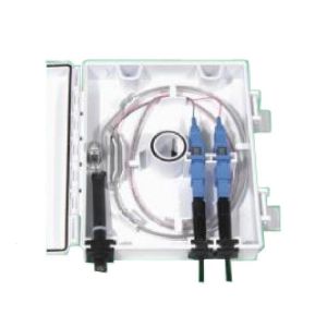 Buy cheap Plastic White Fiber Optic Termination Box Two SC Port IP65 Splicing Splitter from wholesalers