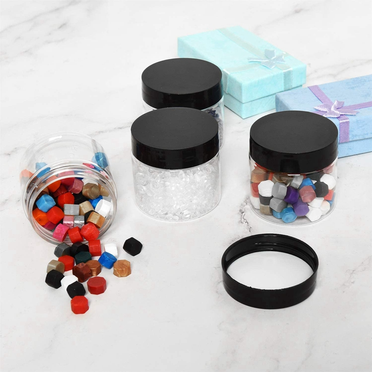 Clear Empty Cosmetic Jars With Lids 4 Oz In Bulk Screw Cap Plastic Jars