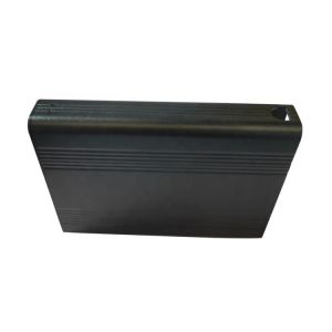Electronic Aluminum Alloy Profile , Item Aluminium Profile Sand Blasted Black
