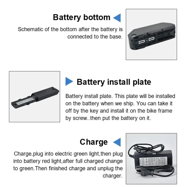 E-Bike Akku 14.5ah 36V E Bike Shark Batteries 15ah 20ah on Electric Bicycle Battery