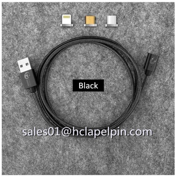 Length 1M Magnetic Cable,USB Charging Magnetic Adapter Charger Cable for Mobile Phone