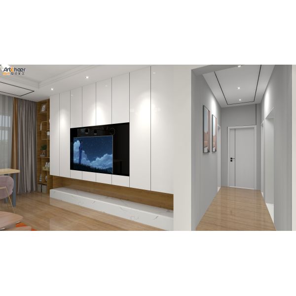 Light Luxury TV Stand Cabinet with Modern Minimalist Design and E0 Grade Material