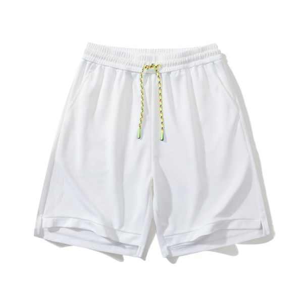 100 Percent Polyester Grey Waffle Shorts Outdoor Beach Pants For Men