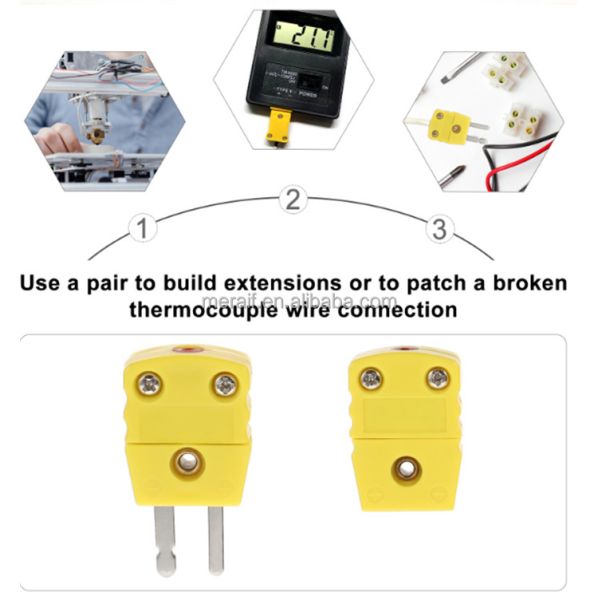 GG-K-30-SLE K Type Thermocouple Temperature Line High Temperature Resistant Glass Fiber Temperature Measurement Line